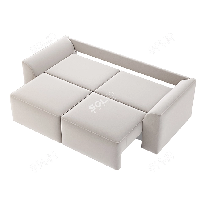 Chester Sofa Bed - Transformable Design 3D model image 3