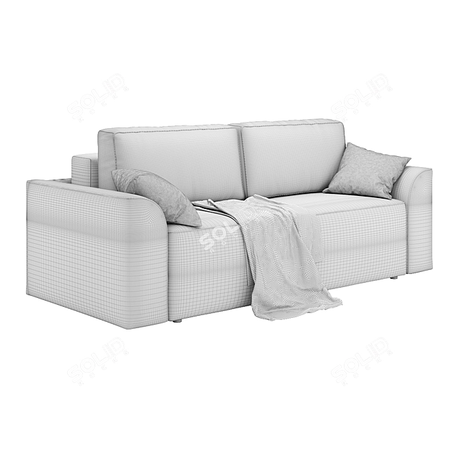 Chester Sofa Bed - Transformable Design 3D model image 4