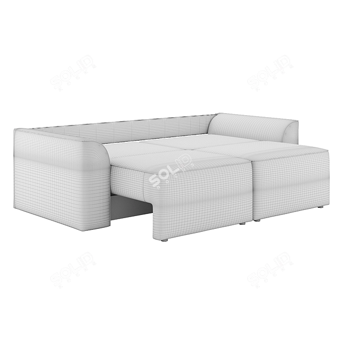 Chester Sofa Bed - Transformable Design 3D model image 5