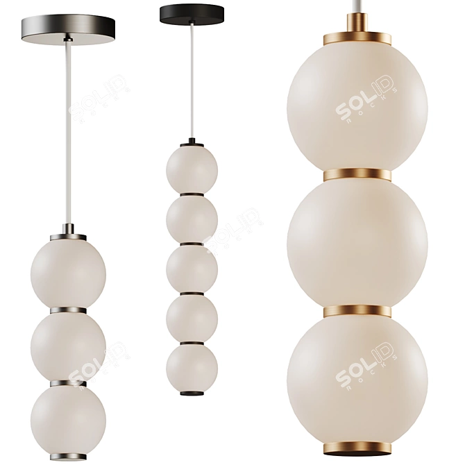 Bijou Geometric Elegance Light Fixtures 3D model image 1