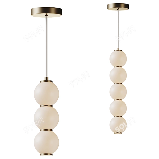 Bijou Geometric Elegance Light Fixtures 3D model image 2