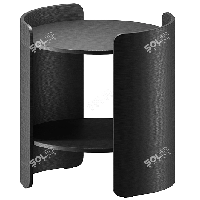 Elegant Pedrali Bedside Table 3D model image 1