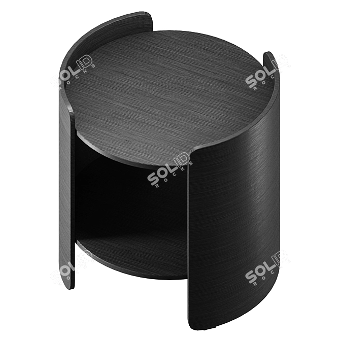 Elegant Pedrali Bedside Table 3D model image 2