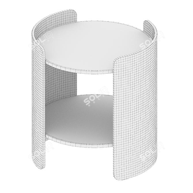 Elegant Pedrali Bedside Table 3D model image 3