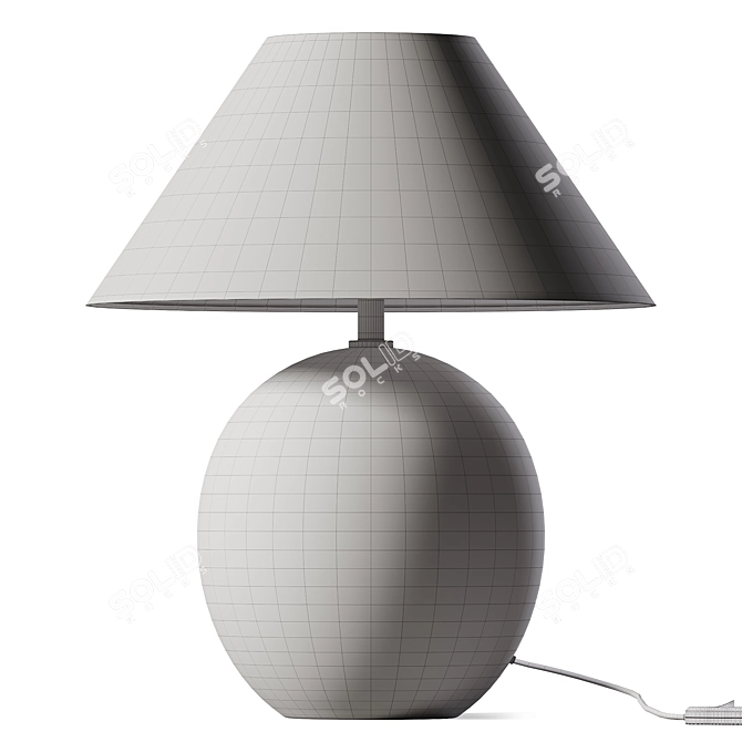 Corsica Stone Coolie Lamp 3D model image 2