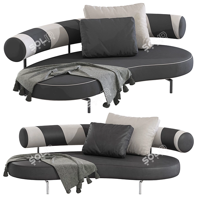 Luxury Modular Supermax Sofa Set 3D model image 1