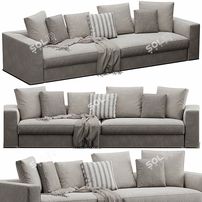 Modern Powell Sofa 3DsMax/Vray 3D model image 4