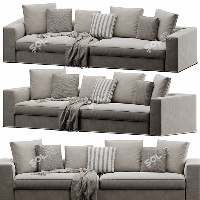 Modern Powell Sofa 3DsMax/Vray 3D model image 6