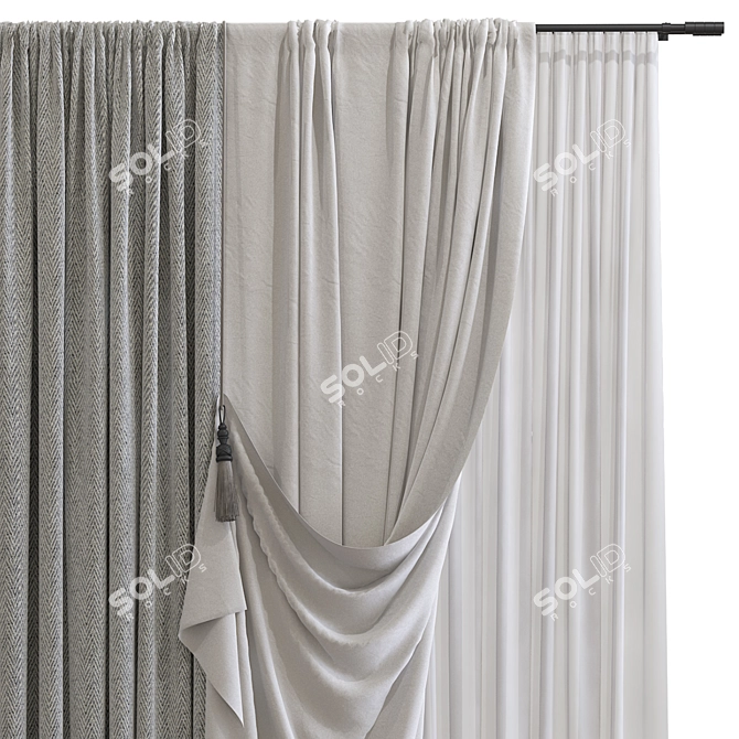 Reimagined Curtain Design 3D model image 3