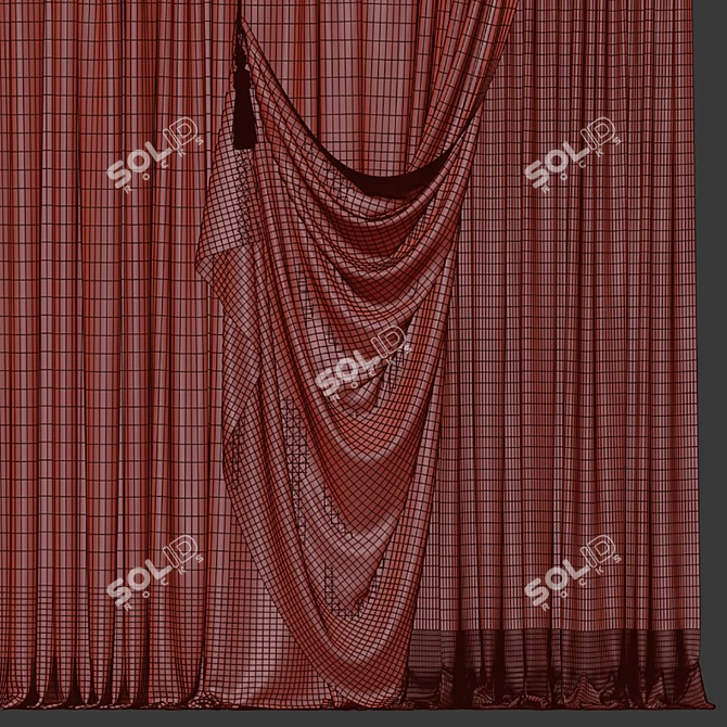 Reimagined Curtain Design 3D model image 4