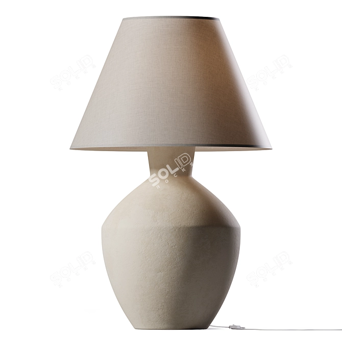 Elegant Ceramic Table Lamp 3D model image 1