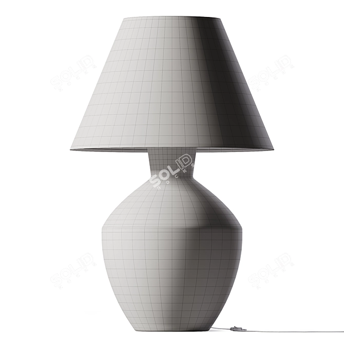 Elegant Ceramic Table Lamp 3D model image 2