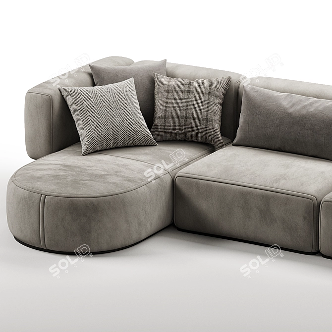 Contemporary Bowy Corner Sofa in 2017 3D model image 3