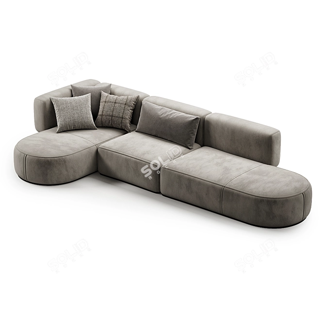 Contemporary Bowy Corner Sofa in 2017 3D model image 4