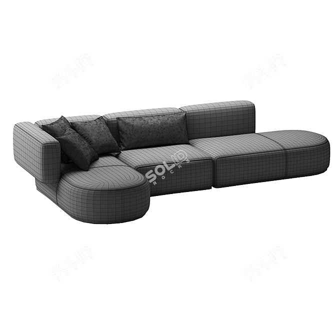 Contemporary Bowy Corner Sofa in 2017 3D model image 5