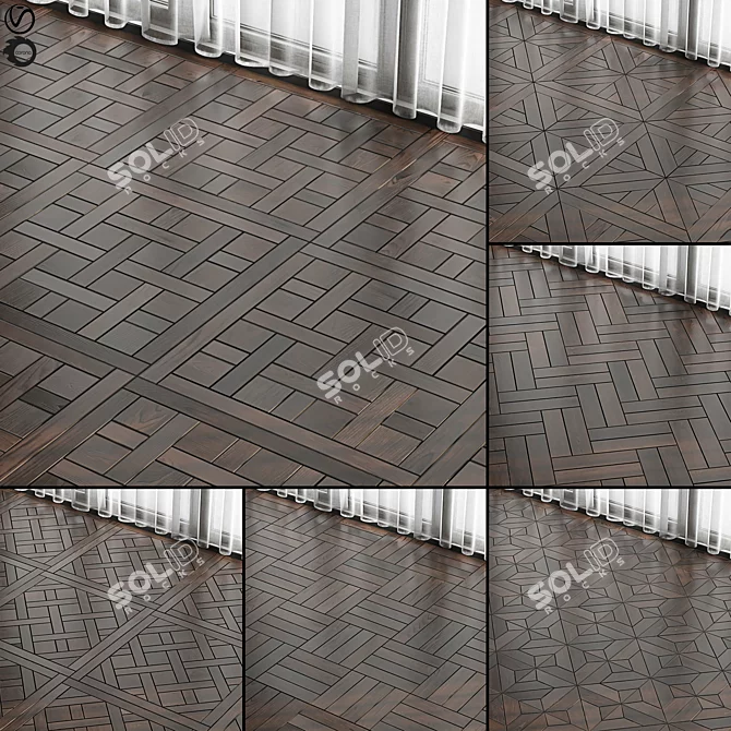 Seamless Parquet Patterns Pack - Texture Material 3D model image 3