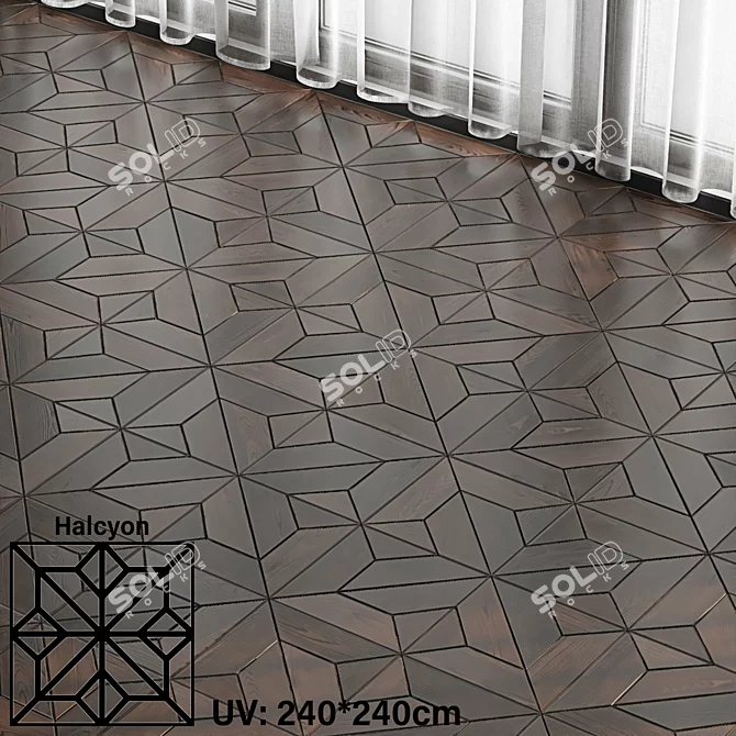 Seamless Parquet Patterns Pack - Texture Material 3D model image 7