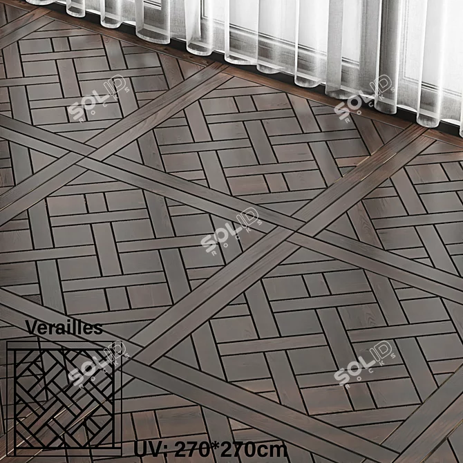 Seamless Parquet Patterns Pack - Texture Material 3D model image 2