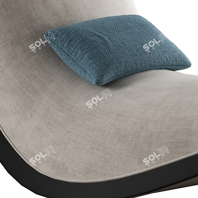 Modern Elegance Chaise in Marin 3D model image 4