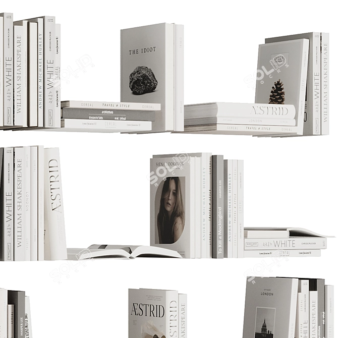 Book Set V2 : 3D Model 3D model image 2