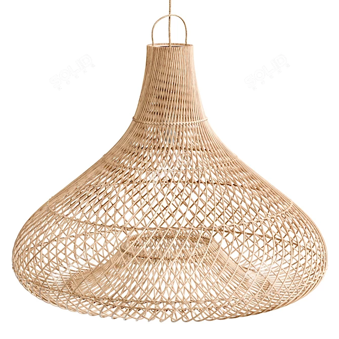 Natural XL Pendant Light Fixture 3D model image 1