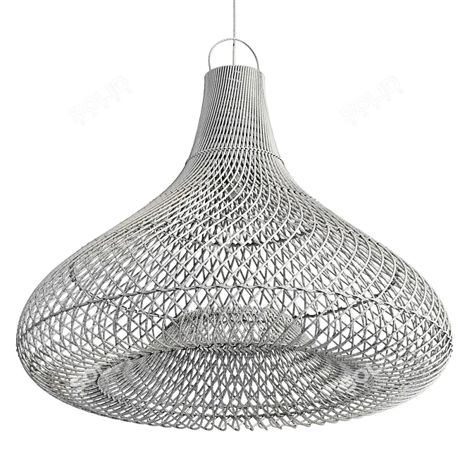 Natural XL Pendant Light Fixture 3D model image 6