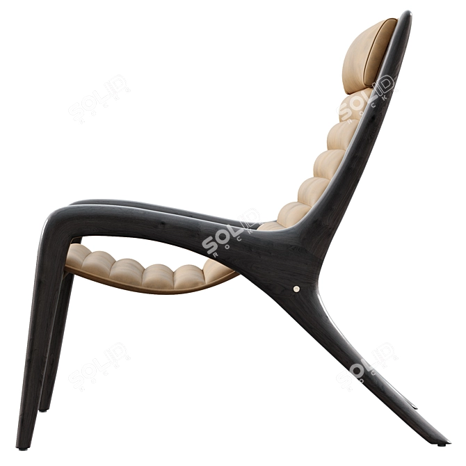 Minimalist Paulina Deck Chair 3D model image 5