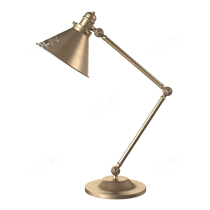 Elegant Provence Table Lamp 3D model image 4