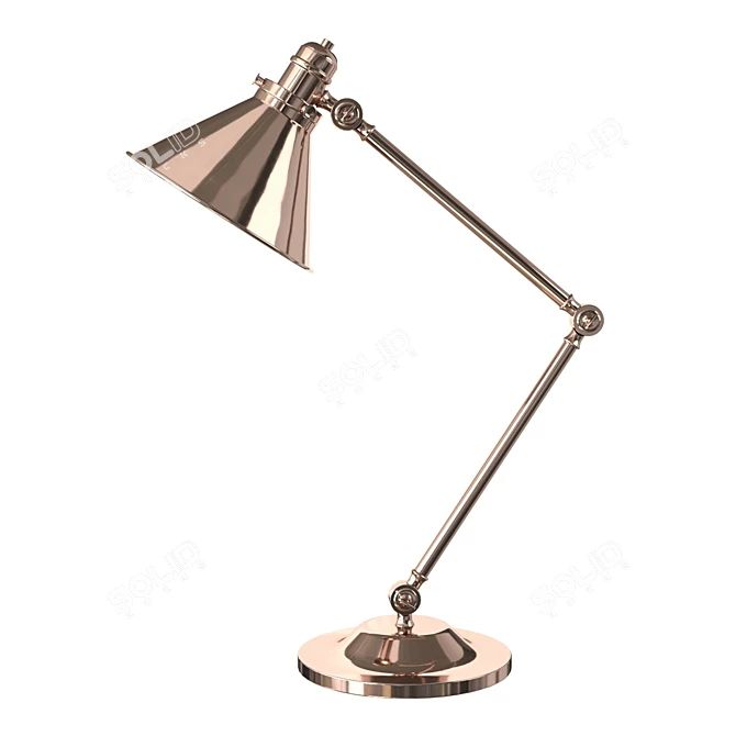 Elegant Provence Table Lamp 3D model image 6