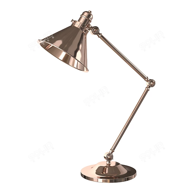 Elegant Provence Table Lamp 3D model image 7