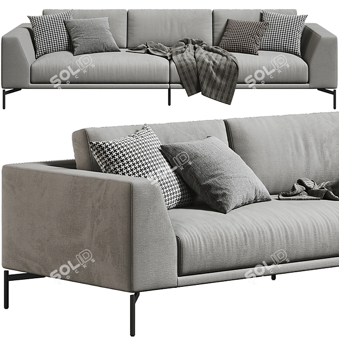 Luxurious Arflex Hollywood Vray Sofa 3D model image 2