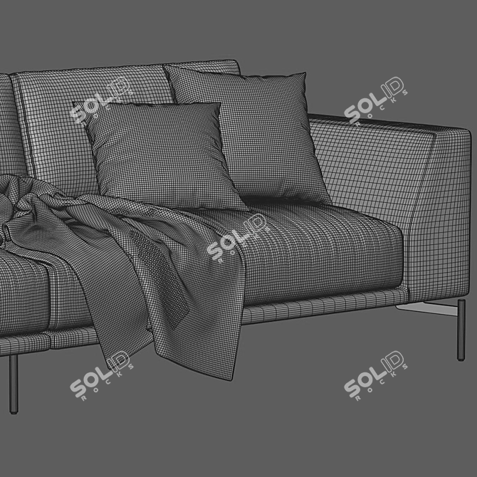 Luxurious Arflex Hollywood Vray Sofa 3D model image 4