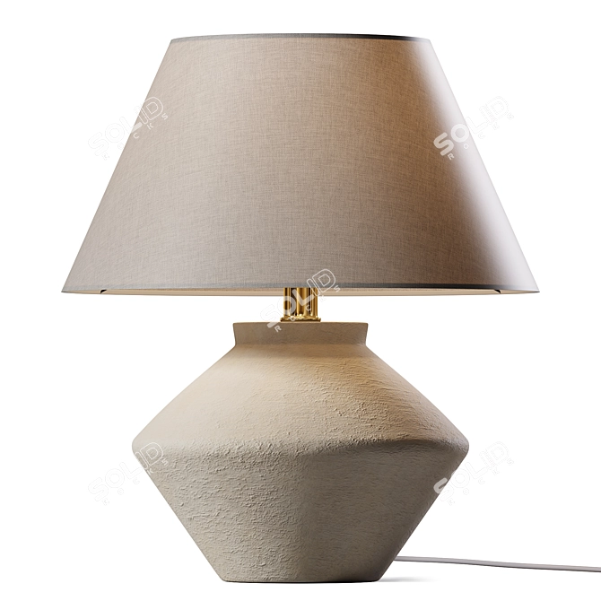 Sophisticated Ceramic Table Lamp 3D model image 1