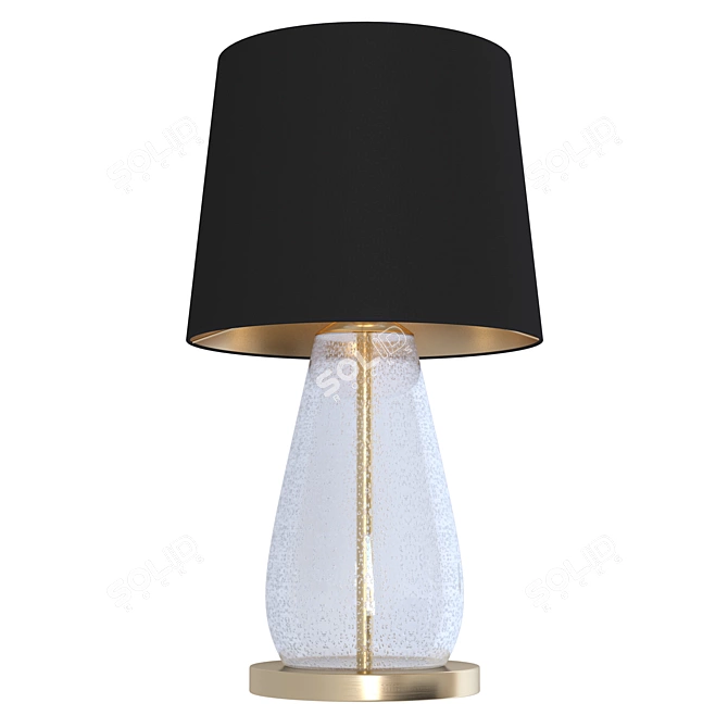 Hand-Blown Glass Table Lamp 3D model image 1