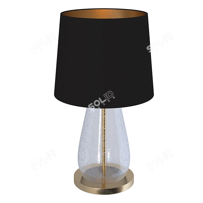 Hand-Blown Glass Table Lamp 3D model image 2