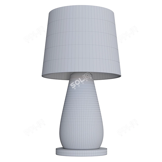 Hand-Blown Glass Table Lamp 3D model image 3