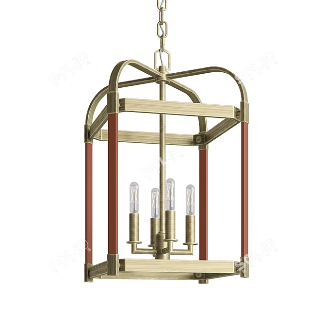 Ralph Lauren Hadley Lantern Pendant 3D model image 4