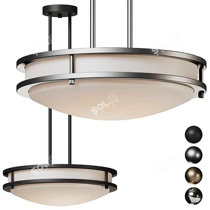 Modern Classic Solero LED Light 3D model image 1