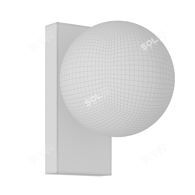 Modern Alabaster Wall Sconce 3D model image 4