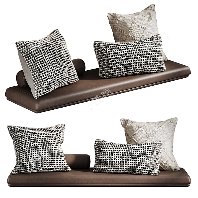 Decorative Pillow Set for Home 3D model image 1