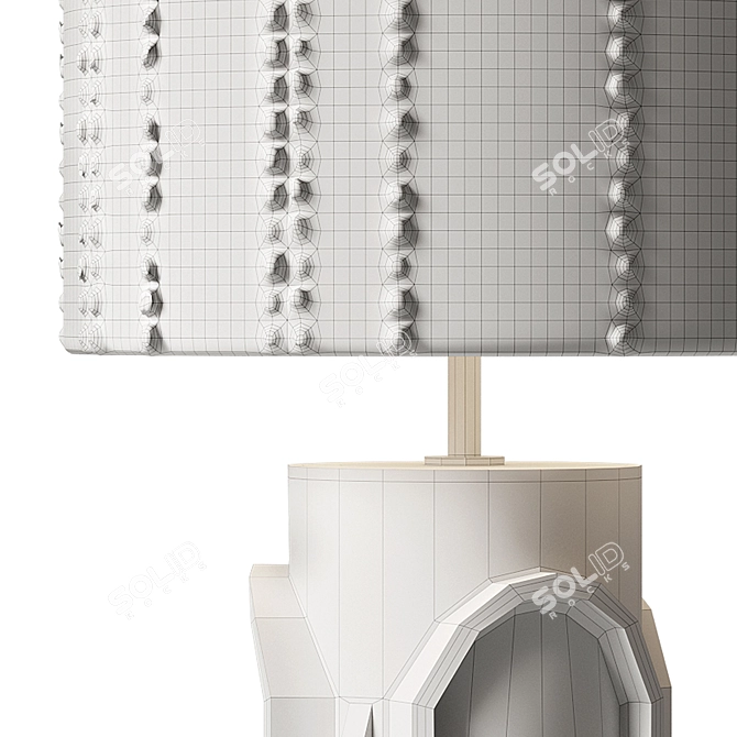 Ceramic Table Lamp by Olivia Cognet 3D model image 3