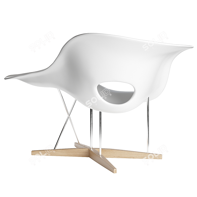 Organic Design Icon Lounge Chair 3D model image 2