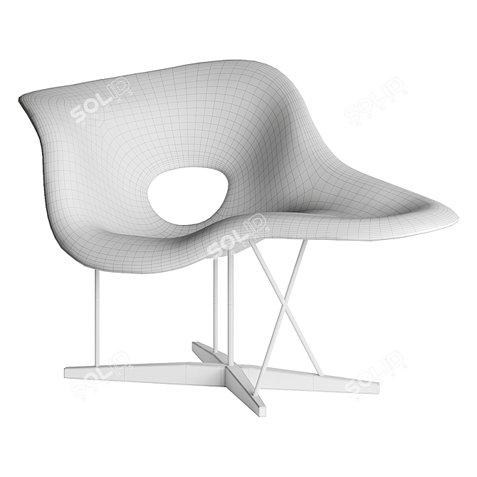 Organic Design Icon Lounge Chair 3D model image 5