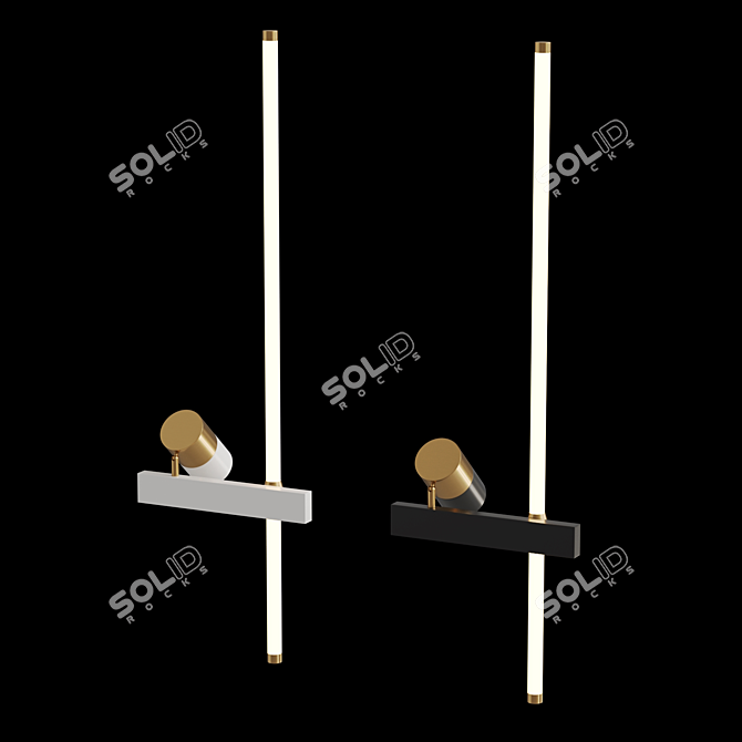 Modern LED Wall Lamp ROSMAR 3D model image 3