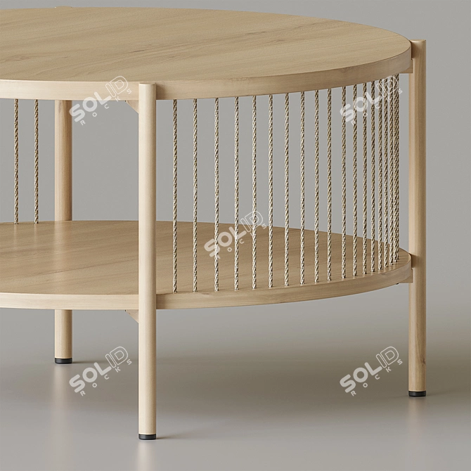 Tred Wood Coffee Table 3D model image 3