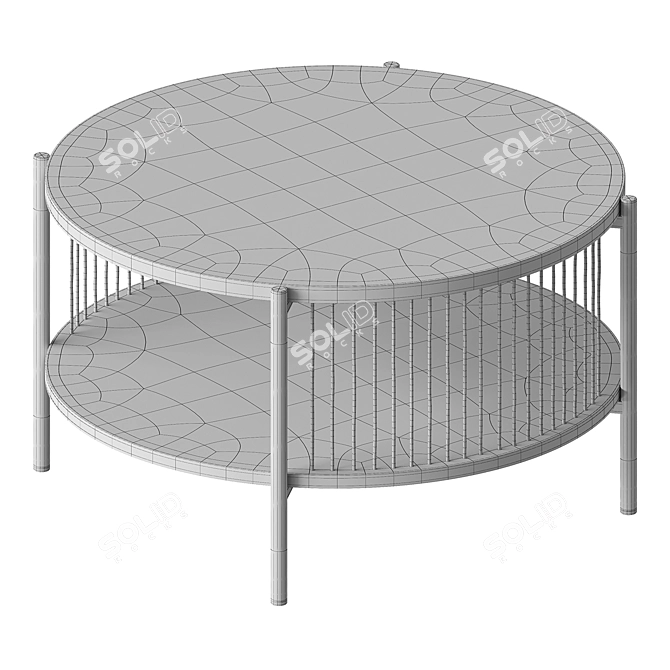 Tred Wood Coffee Table 3D model image 4