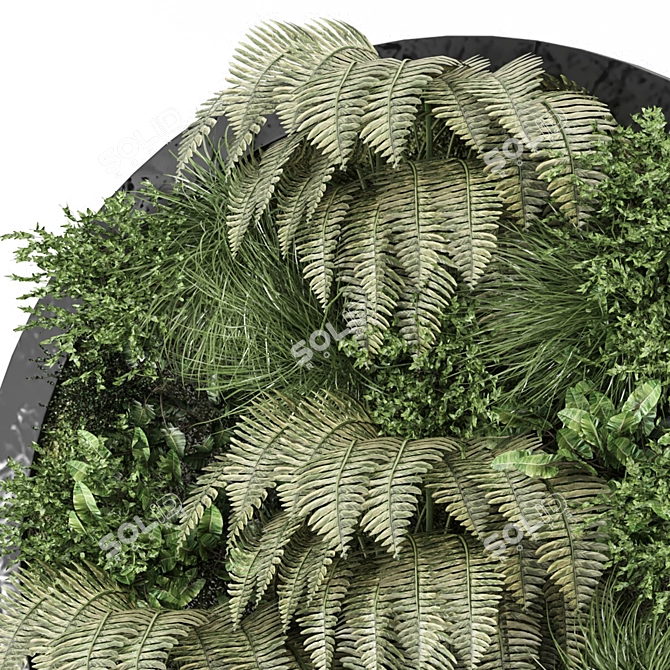 Vertical Garden Wall Set 1122 3D model image 2