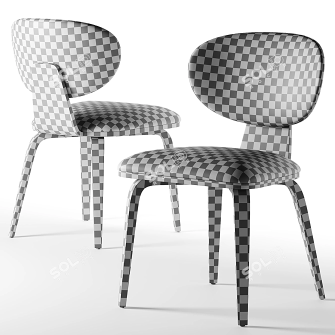 Modern OLOS Chair Render Model 3D model image 2