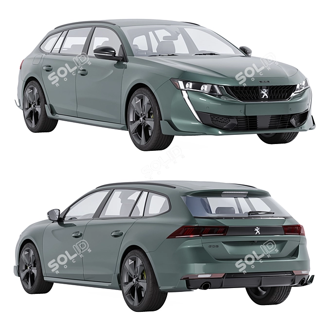 Peugeot 508 SW 3D Model 3D model image 1