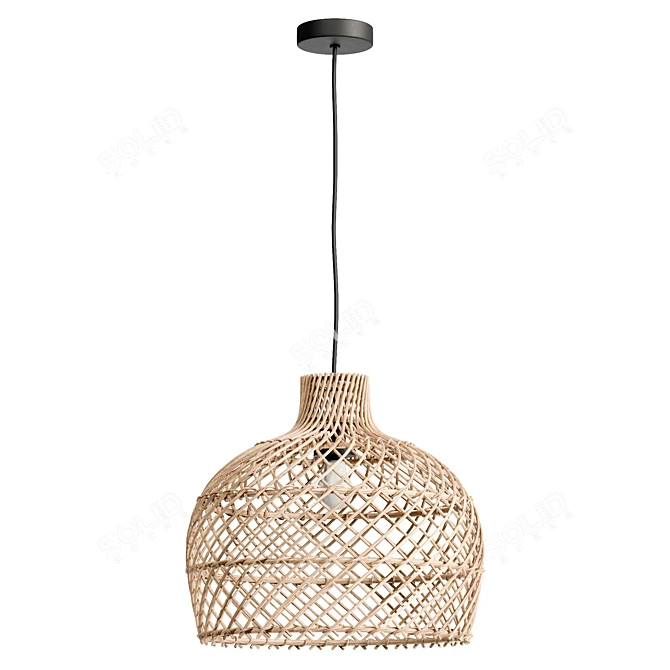 Natural Maze Pendant Light | UV Unwrapped 3D model image 2